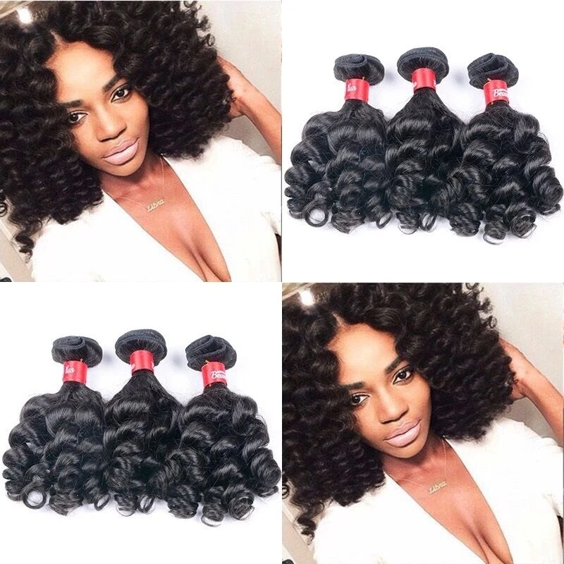 Luxury Funmi Bouncy Curls Spiral Fumni Peruvian Virgin Human Hair Extensions