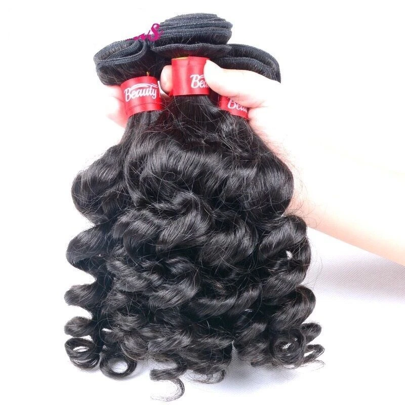 Luxury Funmi Bouncy Curls Spiral Fumni Peruvian Virgin Human Hair Extensions - Image 3