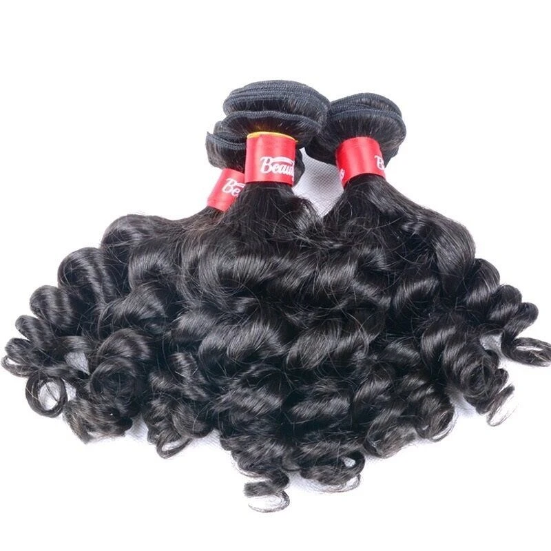 Luxury Funmi Bouncy Curls Spiral Fumni Peruvian Virgin Human Hair Extensions - Image 4