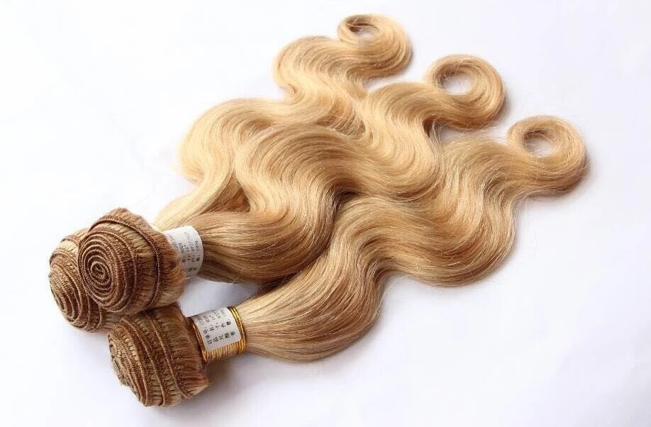 Luxury Body Wave Peruvian Blonde Piano #27/613 HighlightHuman Hair Extensions - Image 2