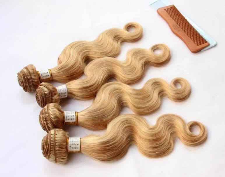 Luxury Body Wave Peruvian Blonde Piano #27/613 HighlightHuman Hair Extensions - Image 3