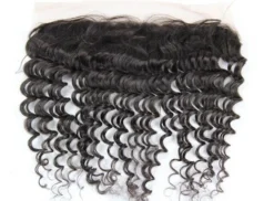 Luxury Virgin Brazilian Deep Wave 13x4 Lace Frontal Closure 13x4 Virgin Human Hair 7A