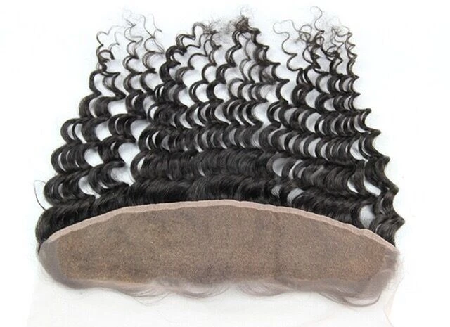 Luxury Virgin Brazilian Deep Wave 13x4 Lace Frontal Closure 13x4 Virgin Human Hair 7A - Image 2