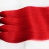 Luxury Brazilian Silky Straight Hot Red Virgin Human Hair Extensions Weave Weft