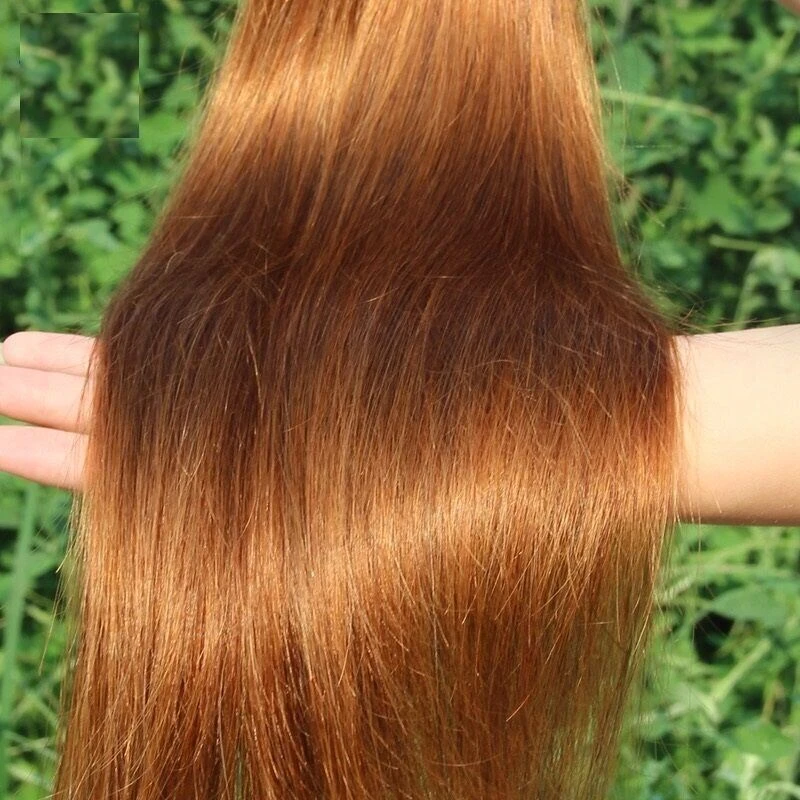 Luxury Silky Straight Peruvian Auburn #30 Virgin Human Hair Extensions 7A Weave - Image 7