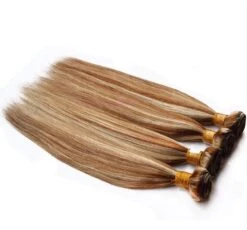 Luxury Peruvian Straight Brown Piano #8/613 Highlight Human Hair Extensions