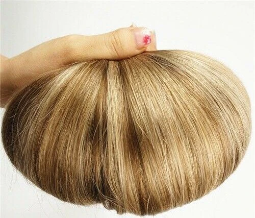 Luxury Clip In Human Hair Extensions #4/18 Balayage Ombre Straight 7pcs 120g - Image 3