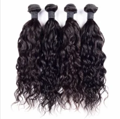 Luxury Natural Water Wave Malaysian Wavy Virgin Human Hair Extensions 7A Weave