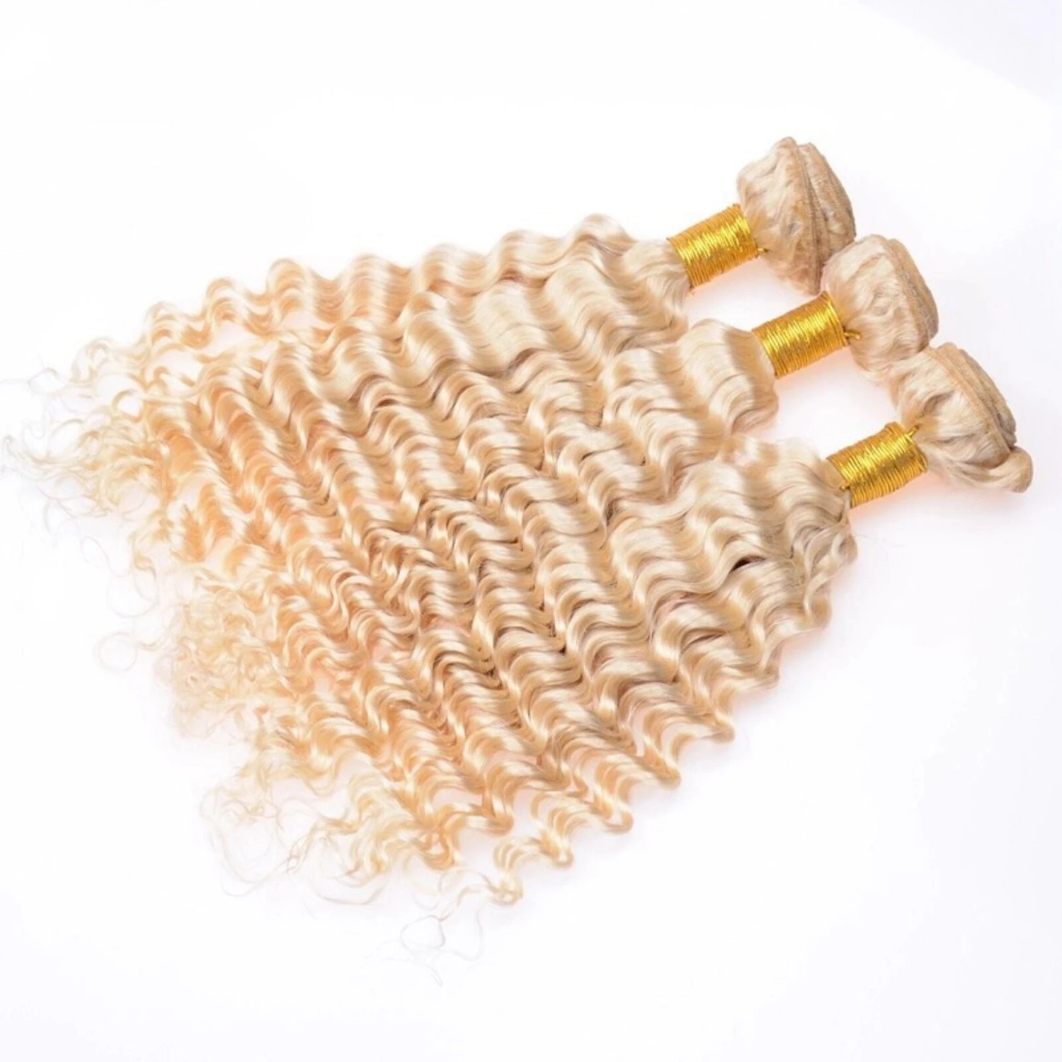 Luxury Deep Wave Peruvian Bleach Blonde #613 Virgin Human Hair Extensions - Image 5