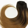 Luxury Clip In Human Hair Extensions #2/6 Balayage Remy Ombre Straight 7pcs 120g