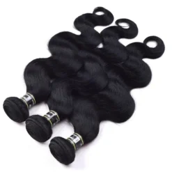 Luxury Jet Black Body Wave #1 Malaysian Virgin Human Hair Extensions 7A Weave