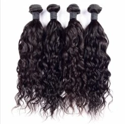 Luxury Natural Water Wave Peruvian Wavy Virgin Human Hair Extensions 7A Weave