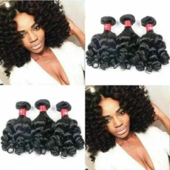 Luxury Funmi Bouncy Curls Spiral Fumni Malaysian Virgin Human Hair Extensions