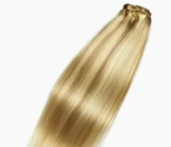 Luxury Clip In Human Hair Extensions #10/60 Highlights Ombre Remy 7pcs 120g