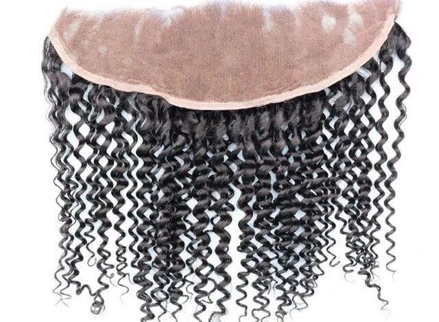 Luxury Peruvian Kinky Curly 13x4 Lace Frontal Closure 13x4 Virgin Human Hair 7A - Image 2