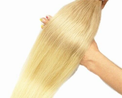 Luxury Clip In Human Hair Extensions Balayage #18/613 Remy Ombre Straight 120g - Image 4