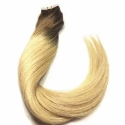 Luxury Tape In Human Hair Extensions #6/613 Balayage Ombre Blonde 40pcs 100g