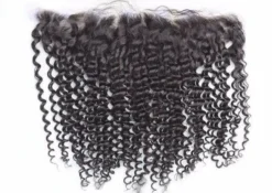 Luxury Malaysian Kinky Curly 13x4 Lace Frontal Closure 13x4 Virgin Human Hair 7A