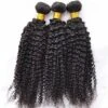 Luxury Kinky Deep Curly Brazilian Virgin Human Hair Extensions 7A Weave Weft