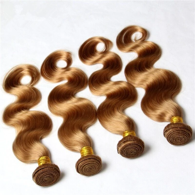 Luxury Brazilian Body Wave Honey Blonde #27 Virgin Human Hair Extensions 7A - Image 6