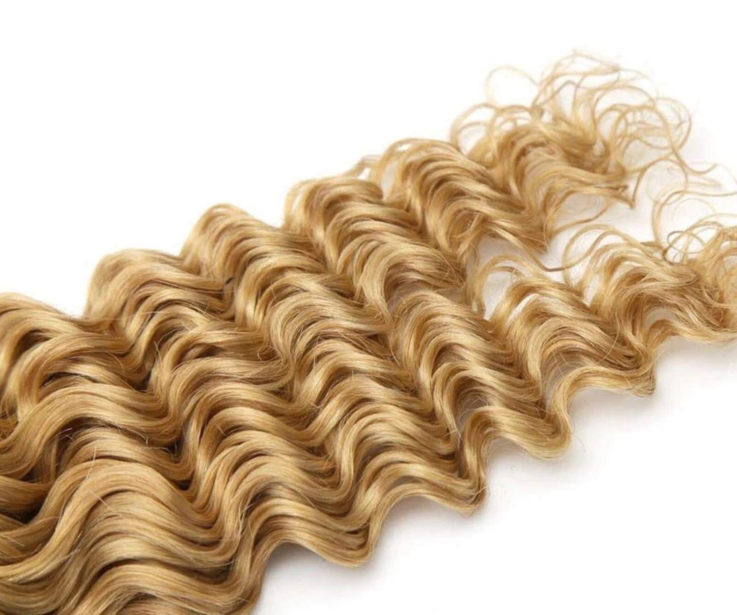 Luxury Dark Roots Brazilian Honey Blonde Deep Wave Virgin Human Hair Extensions - Image 6