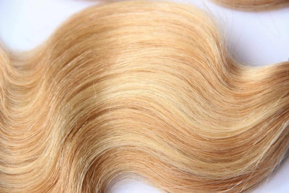 Luxury Body Wave Brazilian Blonde Piano #27/613 Highlight Human Hair Extensions - Image 6