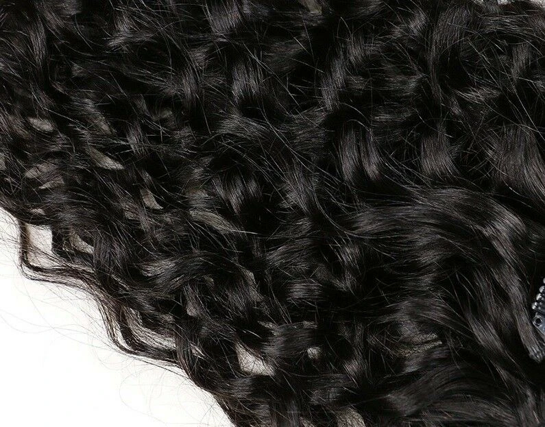 Luxury Brazilian Clip In Natural Water Wave Virgin Human Hair Extensions 120g - Image 5