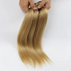Luxury Peruvian Silky Straight Honey Blonde #27 Virgin Human Hair Extensions