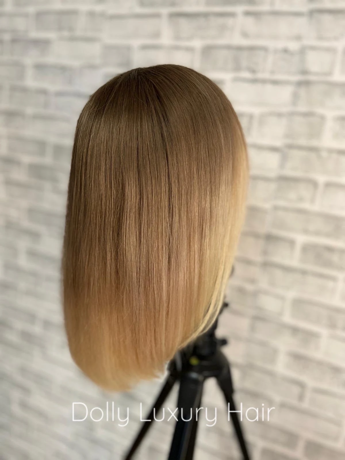 ELIANA | Luxe Golden Blonde Balayage Human Hair Swiss 13x4 Lace Front Glueless WigBleached Knots Transparent Lace Full Lace Upgrade Available - Image 2
