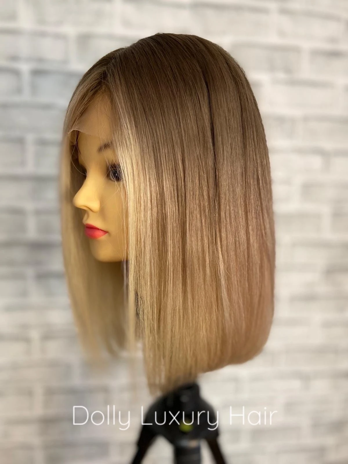 ELIANA | Luxe Golden Blonde Balayage Human Hair Swiss 13x4 Lace Front Glueless WigBleached Knots Transparent Lace Full Lace Upgrade Available