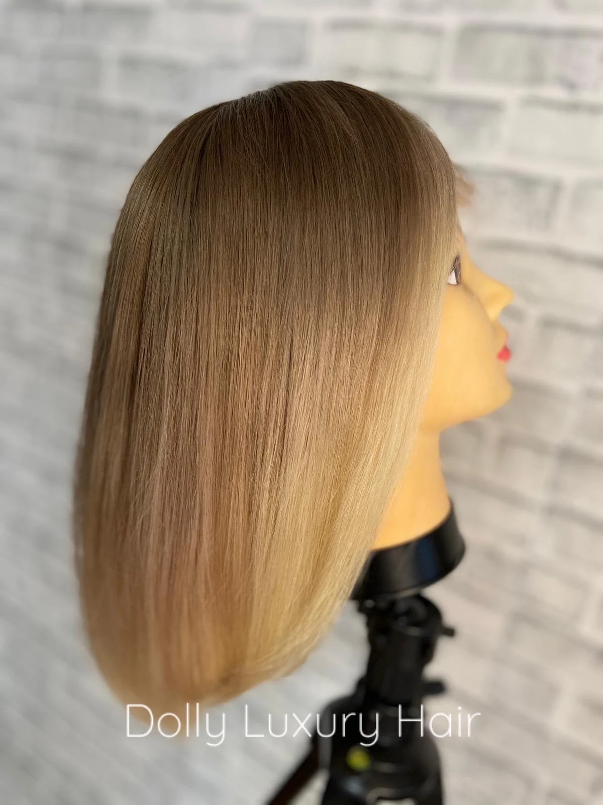 ELIANA | Luxe Golden Blonde Balayage Human Hair Swiss 13x4 Lace Front Glueless WigBleached Knots Transparent Lace Full Lace Upgrade Available - Image 5