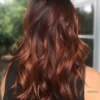 Luxury Copper Melt Balayage Highlight 100% Human Hair Swiss 13x4 Lace Front Glueless Wig U-Part, 360 Or Full Lace Upgrade Available