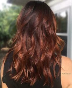 Luxury Copper Melt Balayage Highlight 100% Human Hair Swiss 13x4 Lace Front Glueless Wig U-Part, 360 Or Full Lace Upgrade Available
