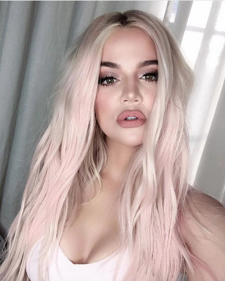 Luxury Pink Pastel Balayage On Blonde Hair Balayage 100% Human Hair Swiss 13x4 Lace Front Glueless Wig Wavy U-Part Or Full Lace Upgrade Available