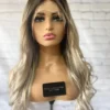 Luxury Cool Ash Blonde Balayage 100% Human Hair Swiss 13x4 Lace Front Glueless Wig Wavy U-Part, 360 Or Full Lace Upgrade Available 2021