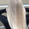 Luxury Balayage Highlight Light Ash Blonde Platinum 100% Human Hair Swiss 13x4 Lace Front Glueless Wig U-Part, 360 Or Full Lace Upgrade Available