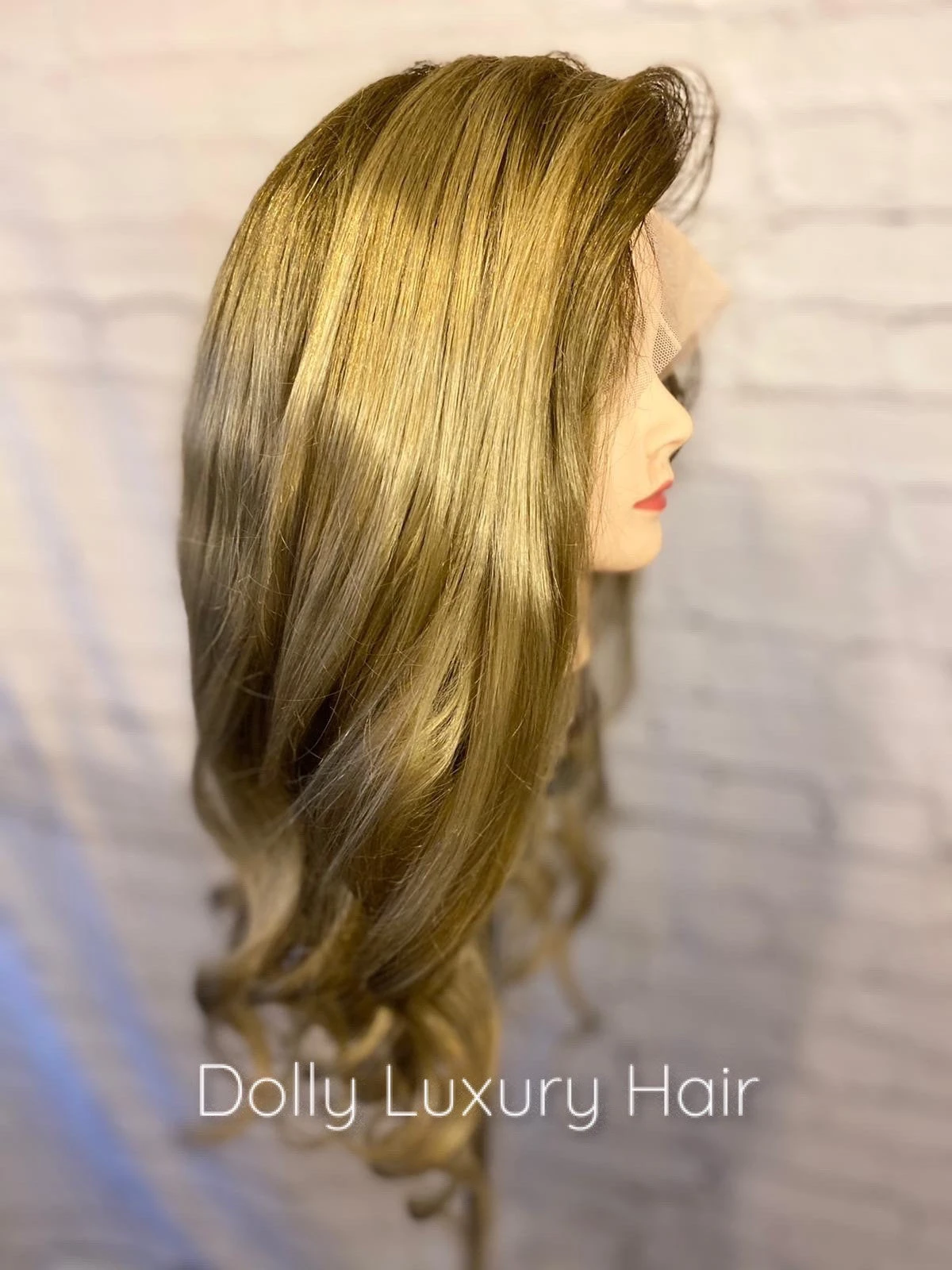 Luxury Honey Blonde Ombre Balayage Highlight 100% Human Hair Swiss 13x4 Lace Front Glueless Wig U-Part, 360 Or Full Lace Upgrade Available - Image 3