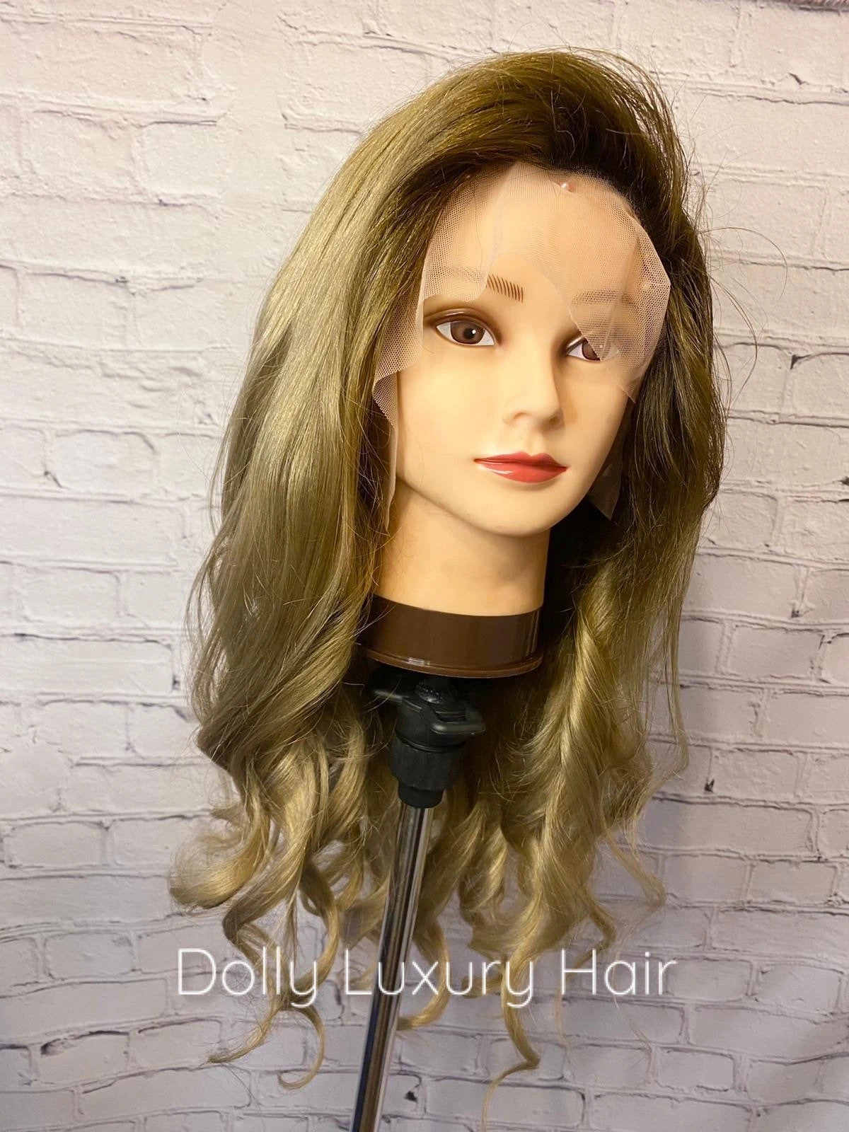 Luxury Honey Blonde Ombre Balayage Highlight 100% Human Hair Swiss 13x4 Lace Front Glueless Wig U-Part, 360 Or Full Lace Upgrade Available - Image 4