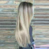 Luxury Balayage Highlight Brown Ash Blonde 100% Human Hair Swiss 13x4 Lace Front Glueless WigU-Part, 360 Or Full Lace Upgrade Available
