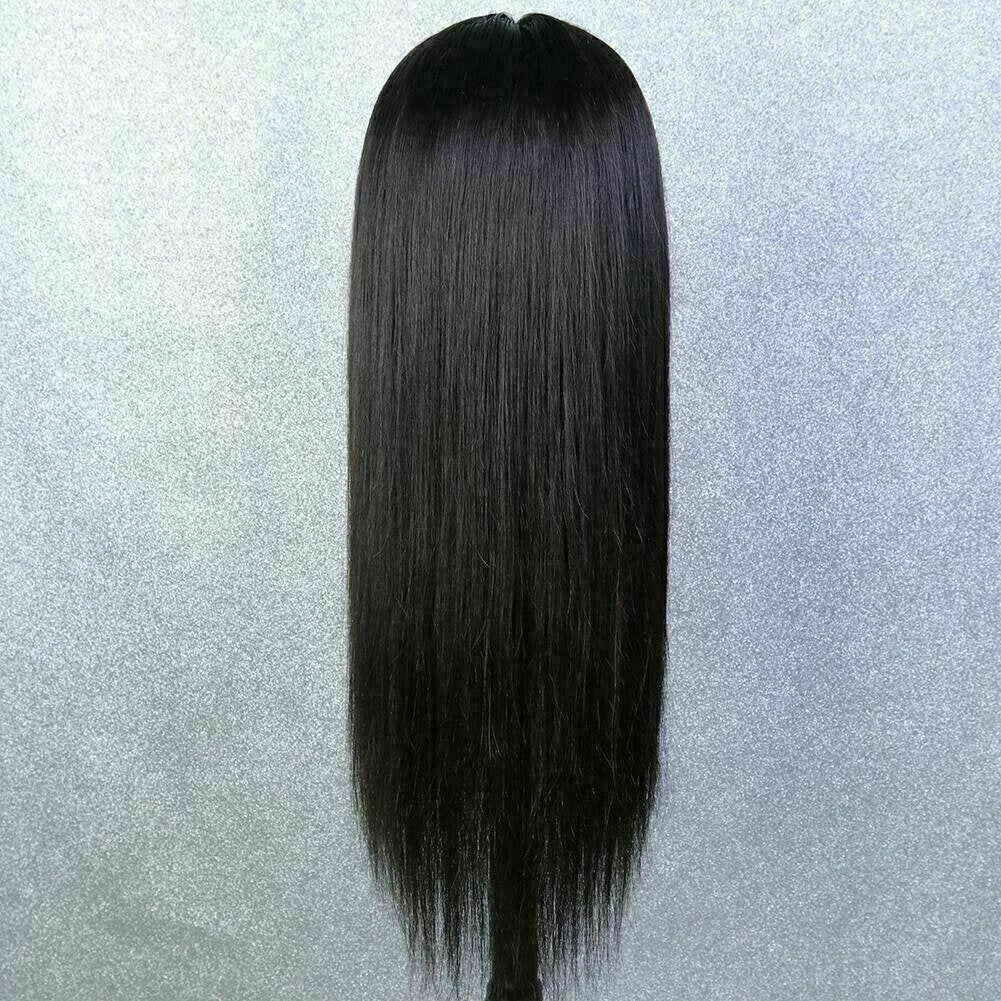 Luxury Remy Black #1B Honey Blonde Streak Straight 100% Human Hair Swiss 13x4 Lace Front Glueless Wig U-Part, 360 Or Full Lace Upgrade Available - Image 5