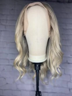 Luxury Balayage Ash Platinum Blonde 100% Human Hair Swiss 13x4 Lace Front Glueless Wig U-Part, 360 Or Full Lace Upgrade Available