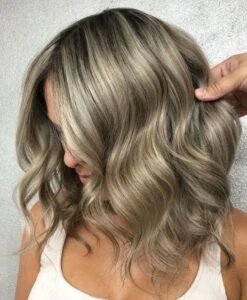 Luxury Ash Blonde Cool And Warm Sandy Balayage 100% Human Hair Swiss 13x4 Lace Front Glueless Wig U-Part, 360 Or Full Lace Upgrade Available