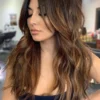 Luxury Dark Ash Brown Balayage 100% Human Hair Swiss 13x4 Lace Front Glueless Wig Wavy U-Part, 360 Or Full Lace Upgrade Available