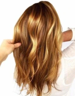 Luxury Golden And Caramel Blonde Balayage100% Human Hair Swiss 13x4 Lace Front Glueless Wig Wavy U-Part Or Full Lace Upgrade Available