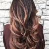 Luxury Dark Brown Rose Gold Balayage Highlight 100% Human Hair Swiss 13x4 Lace Front Glueless Wig U-Part, 360 Or Full Lace Upgrade Available