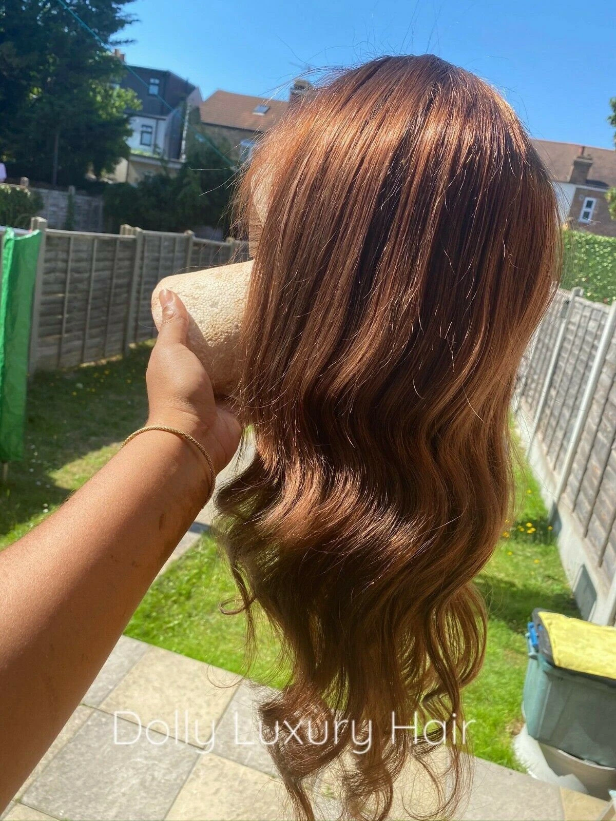 Luxury Medium Chocolate Brown 100% Human Hair Swiss 13x4 Lace Front Glueless Wig Wavy U-Part, 360 Or Full Lace Upgrade Available - Image 2