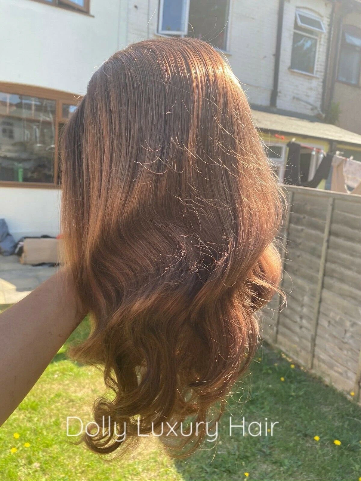 Luxury Medium Chocolate Brown 100% Human Hair Swiss 13x4 Lace Front Glueless Wig Wavy U-Part, 360 Or Full Lace Upgrade Available - Image 7