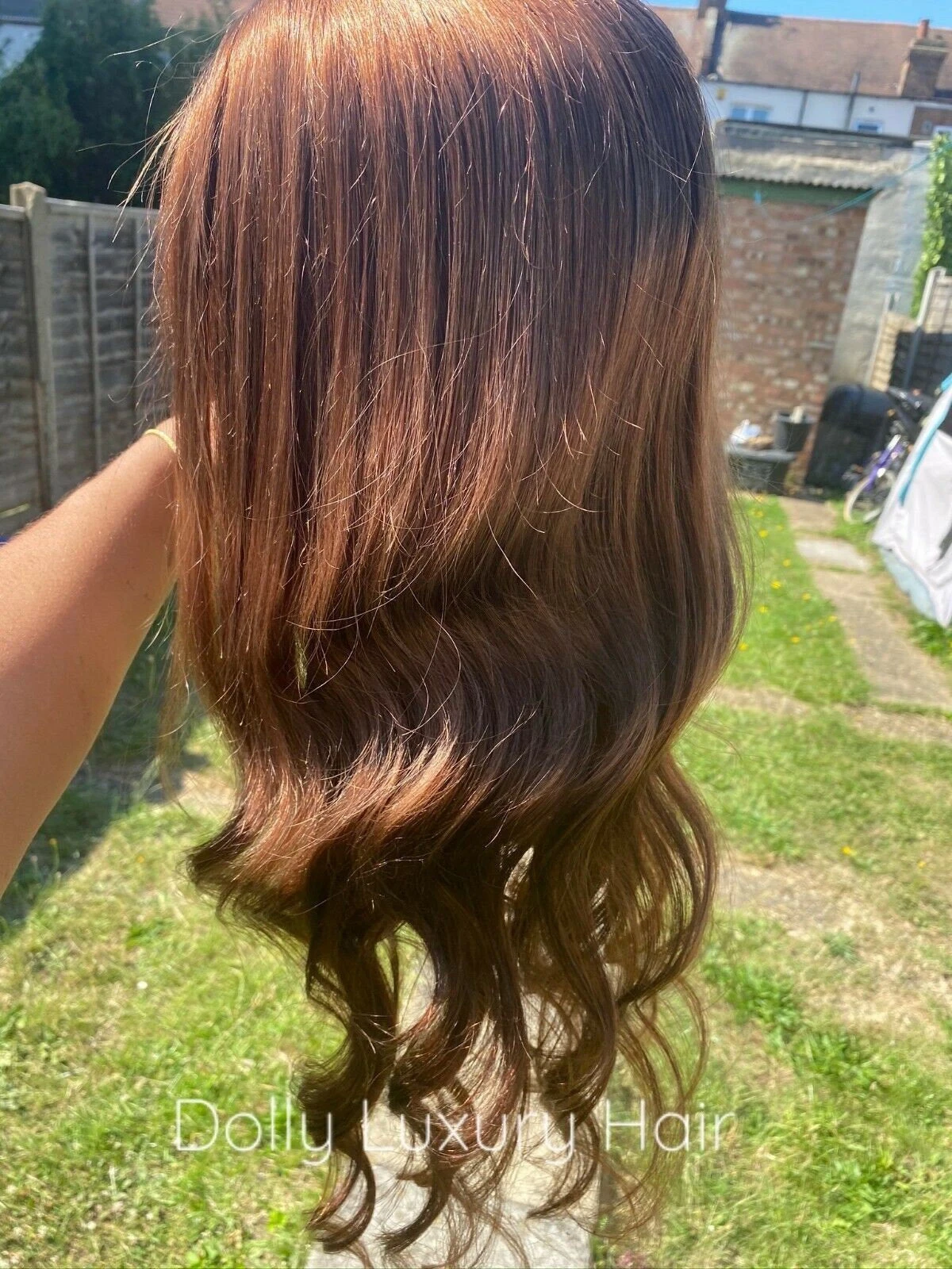 Luxury Medium Chocolate Brown 100% Human Hair Swiss 13x4 Lace Front Glueless Wig Wavy U-Part, 360 Or Full Lace Upgrade Available - Image 10