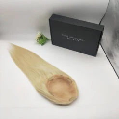 Luxury Blonde #613 Jewish Hair Toppers Long Straight Natural Color Closure Women Toupee European Remy Hair Mono Lace 100% Human Hair Wig