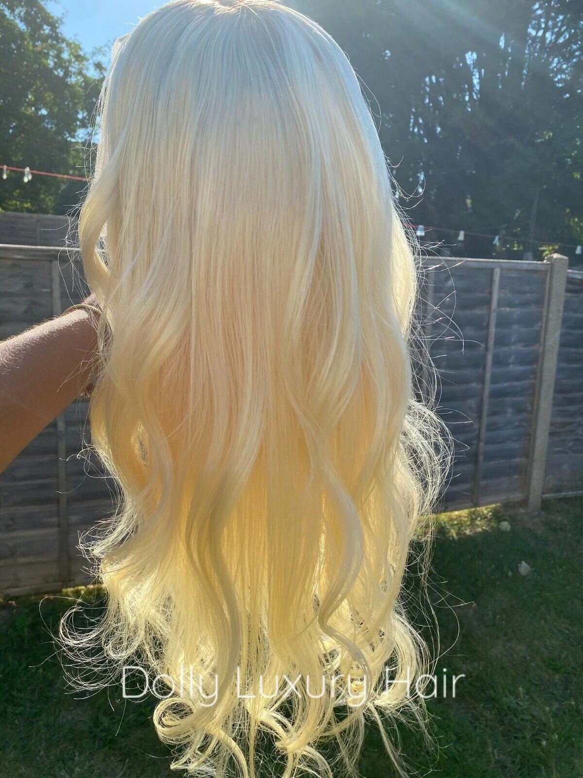Luxury Platinum Blonde Dark Roots 100% Human Hair Swiss 13x4 Lace Front Glueless Wig U-Part, 360 Or Full Lace Upgrade Available - Image 8